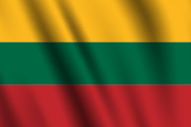 The flag of Lithuania