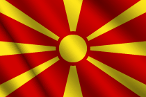 North Macedonia flag